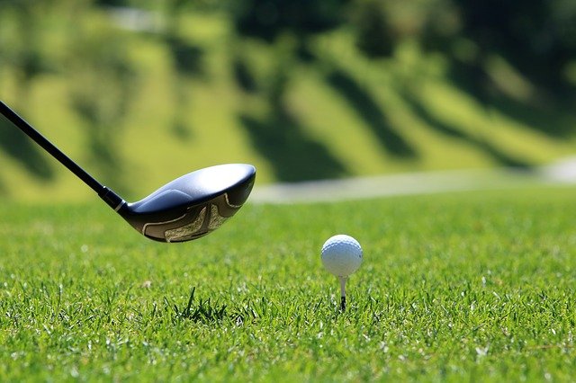 golf stick and ball